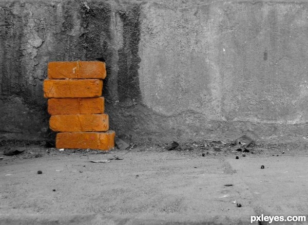 Bricks are alone